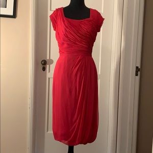 Vintage fuchsia 1950s-60s dress. Size small